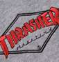 THRASHER スウェットパンツ ヘザーグレー: 刺繍拡大
