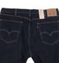 Levi's® 505™レギュラーストレートデニムパンツ RINSEY(ワンウォッシュ): バックポケット