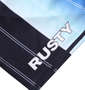 RUSTY ストレッチサーフパンツ ブルー系: 裾プリント