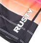RUSTY ストレッチサーフパンツ ピンク系: 裾プリント