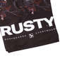 RUSTY ストレッチサーフパンツ ブラック系: 裾プリント