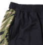 adidas カモフラ柄ハーフパンツ カーキカモ×ブラック: ファスナー付サイドポケット