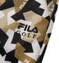 FILA GOLF カモフラプリントボンディングパンツ ブラウン: 刺繍