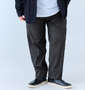Mc.S.P スーパーストレッチイージーパンツ チャコールグレー: 身長：176.5cm/ウエスト：115cm/着用サイズ：3L