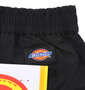 DICKIES ナイロンタッサーイージーショーツ ブラック: ウエストゴム・ネーム