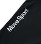 MOVESPORT ストレッチクロスロングパンツ ブラック: