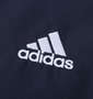 adidas ウインドジャケット ネイビー: 左胸ロゴ刺繍