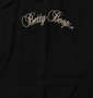 BETTY BOOP 刺繍ストレッチ半袖オープンカラーシャツ ブラック: 胸ポケット