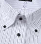 HIROKO KOSHINO HOMME マイターB.D半袖シャツ ホワイト×グレー: ボタンダウン