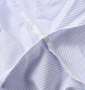 HIROKO KOSHINO HOMME レギュラーカラー長袖シャツ サックス×ホワイト: 脇下消臭テープ