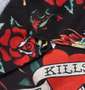 Ed Hardy 昇華プリント接触冷感オープンカラー半袖シャツ ブラック: ワンナップカラー