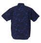 Mc.S.P 半袖B.Dアロハシャツ ブルーネイビー: バックスタイル