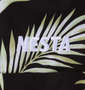 NESTA BRAND オープンカラー半袖シャツ ブラック: 刺繍