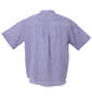 Mc.S.P バンドカラー半袖シャツ ネイビー: バックスタイル