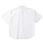 KARL KANI ツイル半袖シャツ ホワイト: バックスタイル