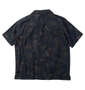 Mc.S.P 総柄プリントオープンカラー半袖シャツ ダークネイビー: バックスタイル