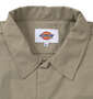 DICKIES ナイロンタッサー半袖ワークシャツ カーキ: