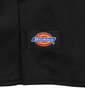 DICKIES 1574オリジナル半袖ワークシャツ ブラック: 裾のネーム