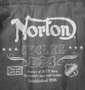 Norton デニム長袖シャツ サンドブラック: プリント・刺繍