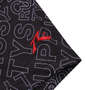 RUSTY GOLF ロゴプリントスキッパー半袖シャツ ブラック: 袖口刺繍