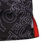 RUSTY GOLF ロゴプリントスキッパー半袖シャツ ブラック: サイドスリット