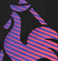 LE COQ SPORTIF サンスクリーンピンメッシュ半袖Tシャツ ブラック: プリント拡大