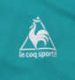 LE COQ SPORTIF エアロドライニットハーフジップシャツ スウィンググリーン: 刺繍
