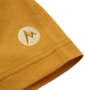 Marmot スクエアロゴ半袖Tシャツ ダークイエロー: 左袖刺繍