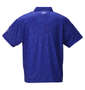 FILA GOLF カモエンボス柄半袖ポロシャツ ブルー: バックスタイル