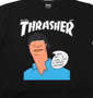 THRASHER 半袖Tシャツ ブラック: