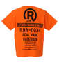 RealBvoice WATERMAN半袖Tシャツ オレンジ: バックスタイル