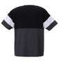 PLENTY TOUGH SPORT 切替半袖Tシャツ ブラック×チャコール杢: バックスタイル