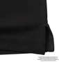 PLAYBOY 鹿の子刺繍プリント半袖ポロシャツ ブラック: 裾スリット