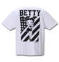 BETTY BOOP 刺繍プリント半袖Tシャツ オフホワイト: バックスタイル