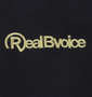 RealBvoice 裏毛フルジップパーカー ネイビー: 胸刺繡