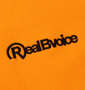 RealBvoice 裏毛フルジップパーカー オレンジ: 胸刺繡