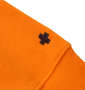 RealBvoice 裏毛フルジップパーカー オレンジ: 袖刺繡