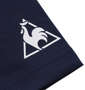 LE COQ SPORTIF ストレッチファイバー半袖Tシャツ ネイビー: 袖プリント