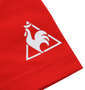 LE COQ SPORTIF ストレッチファイバー半袖Tシャツ レッド: 袖プリント