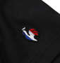LE COQ SPORTIF サンスクリーンエアスタイリッシュ半袖Tシャツ ブラック: 袖ワッペン