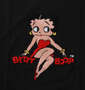 BETTY BOOP サガラ刺繍半袖Tシャツ ブラック: サガラ刺繍
