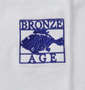 BRONZE AGE 刺繍&プリント半袖Tシャツ オフホワイト: 胸刺繍