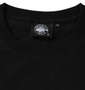 BRONZE AGE 刺繍&プリント半袖Tシャツ ブラック: