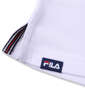 FILA GOLF ハーフジップ半袖シャツ+インナーセット ホワイト×ネイビー: 裾サイドスリット