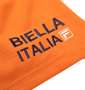 FILA GOLF ハーフジップ半袖シャツ+インナーセット オレンジ×ネイビー: 袖刺繍