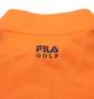 FILA GOLF ハーフジップ半袖シャツ+インナーセット オレンジ×ネイビー: バック刺繍