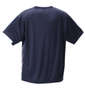 DESCENTE ドライリバースメッシュ半袖Tシャツ ネイビー: バックスタイル