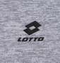 LOTTO ハーフジップ杢マイクロフリース グレー: 胸プリント