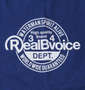 RealBvoice 長袖Tシャツ ブルー: 胸プリント