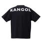 KANGOL 胸ポケット付ロゴプリント半袖Tシャツ ブラック: バックスタイル